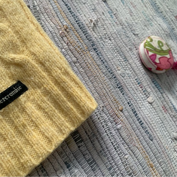 Vintage 100% Wool Zipup Knit Cardigan Sweater Hood - Picture 2 of 8